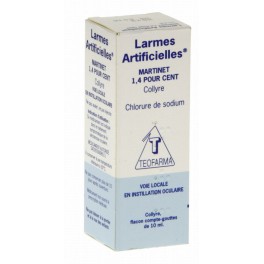 MARTINET, collyre, larmes artificielles, flacon 10ML MARTINET, collyre, larmes artificielles, flacon 10ML