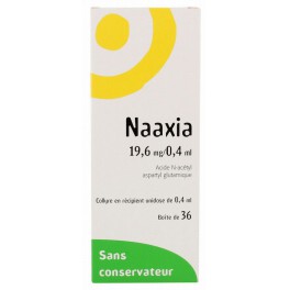 NAAXIA 19.6MG, 36 collyres unidoses de 0.4 ML