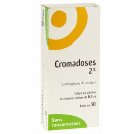 CROMADOSES 2%, collyre, 30 unidoses