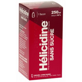 HELICIDINE 10%, sirop sans sucre, 250ML HELICIDINE 10%, sirop sans sucre, 250ML