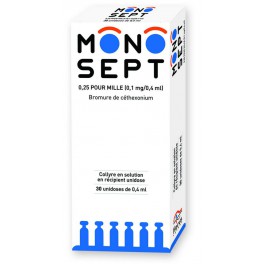 MONOSEPT 0,25‰, collyre, 30 unidoses