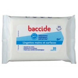 BACCIDE LINGETTTES MAINS POCHE X35 BACCIDE LINGETTTES MAINS POCHE X35