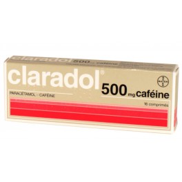 CLARADOL 500MG CAFEINE, 16 comprimés