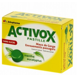 ACTIVOX PASTILLES SANS SUCRE MENTHE EUCA24