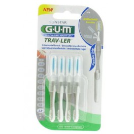 GUM TRAVLER 4 BROSSETTES 2.0MM