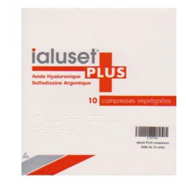 IALUSET PLUS COMPRESSES 10X10CM X10 IALUSET PLUS COMPRESSES 10X10CM X10