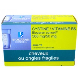CYSTINE B6 BGC 500/50MG CPR120 - Pharmacie Granpharma