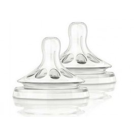 AVENT TETINE SILICONE DEBIT VARIABLE 3M x2 AVENT TETINE SILICONE DEBIT VARIABLE 3M x2