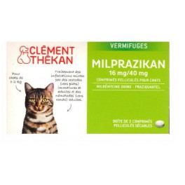 MILPRAZIKAN 16MG/40MG COMPRIMES 2 V MILPRAZIKAN 16MG/40MG COMPRIMES 2 V