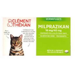 MILPRAZIKAN   16MG/40MG  COMPRIMES 2 V