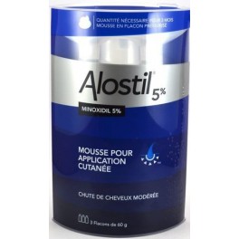 ALOSTIL 5% MOUSSE 3X60ML