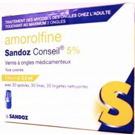 AMOROLFINE SANDOZ CO 5% VERN2ML5 AMOROLFINE SANDOZ CO 5% VERN2ML5