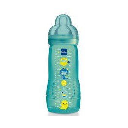 MAM BIBERON 2 ÂGE CIRQUE TURQUOISE 330ML