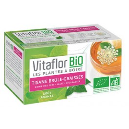 VITAFLOR BIO TISANE BRÛLE-GRAISSES GOÛT ANANAS X18 