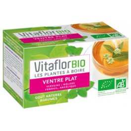 VITAFLOR BIO Tisane VENTRE PLAT 18 Sachets