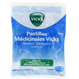 PASTILLES MEDICINALES VICKS MENTHOL EUCALYPTUS