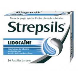 STREPSILS, 24 PASTILLES AVEC LIDOCAÏNE