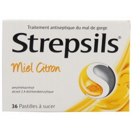 STREPSILS PASTILLES MIEL-CITRON X36