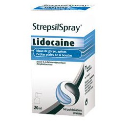 STREPSILS, SPRAY 20ML, AVEC LIDOCAïNE