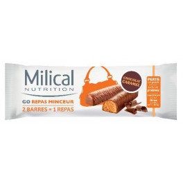 MILICAL 2 BARRES CHOCOLAT CARAMEL