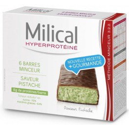 MILICAL HYPERPROTEINE BARRES CHOCOLAT PISTACHE