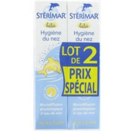 STERIMAR BEBE SPRAY NASAL EAU DE MER 100ML LOT 2