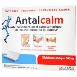 ANTALCALM EMPLATRE DICLOFENAC 140MG X5