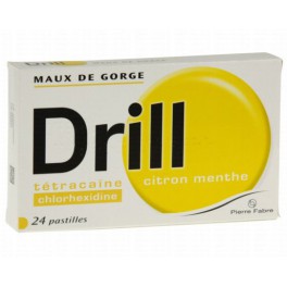 DRILL CITRON MENTHE 24 PASTILLES