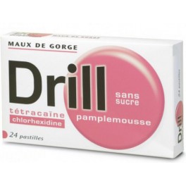 DRILL SANS SUCRE PAMPLEMOUSSE 24 PASTILLES