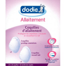 DODIE COQUILLES D'ALLAITEMENT PROTEGE-MAMELONS X4
