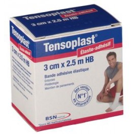 TENSOPLAST BANDE ADHESIVE ELASTIQUE 3CMX2,5M