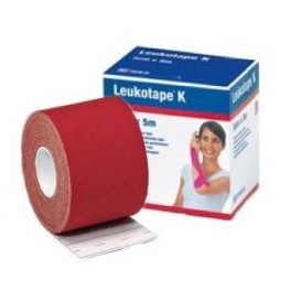 LEUKOTAPE K BANDE ADHESIVE ROUGE 5X5