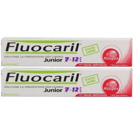 FLUOCARIL JUNIOR DENTIFRICE FRUITS ROUGES 50ML X2