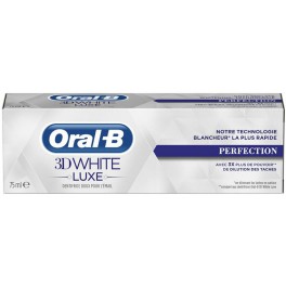 ORAL B WHITE LUXE DENTIFRICE PERFECTION 75ML ORAL B WHITE LUXE DENTIFRICE PERFECTION 75ML