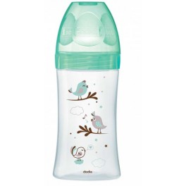 DODIE BIBERON VERRE VERT OISEAU 270ML