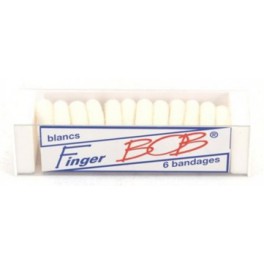 FINGER BOB BANDAGE BLANC X6